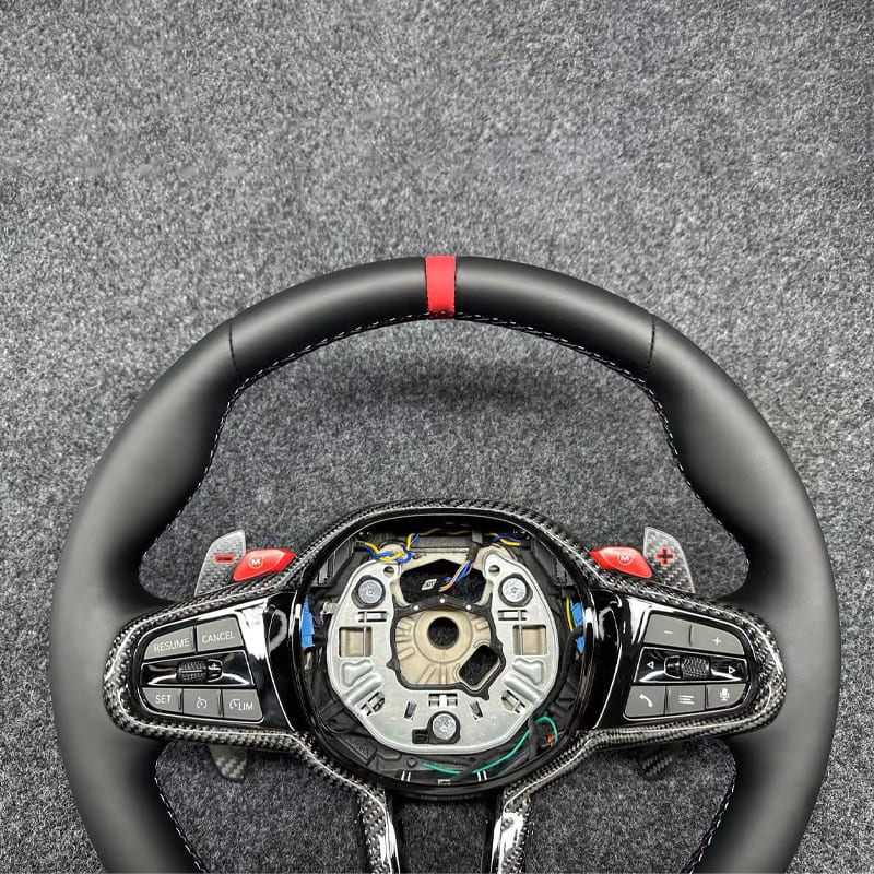 Carbon Fiber Steering Wheel for BMW G Series (2/3/4/5 Series G20 G22 G8X M3 M4 M5 X3 X5)