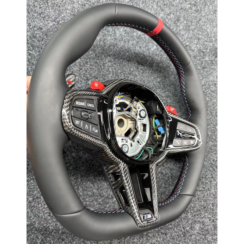 Carbon Fiber Steering Wheel for BMW G Series (2/3/4/5 Series G20 G22 G8X M3 M4 M5 X3 X5)
