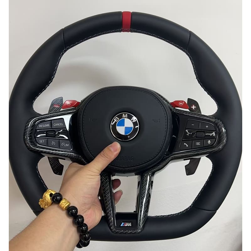 Carbon Fiber Steering Wheel for BMW G Series (2/3/4/5 Series G20 G22 G8X M3 M4 M5 X3 X5)