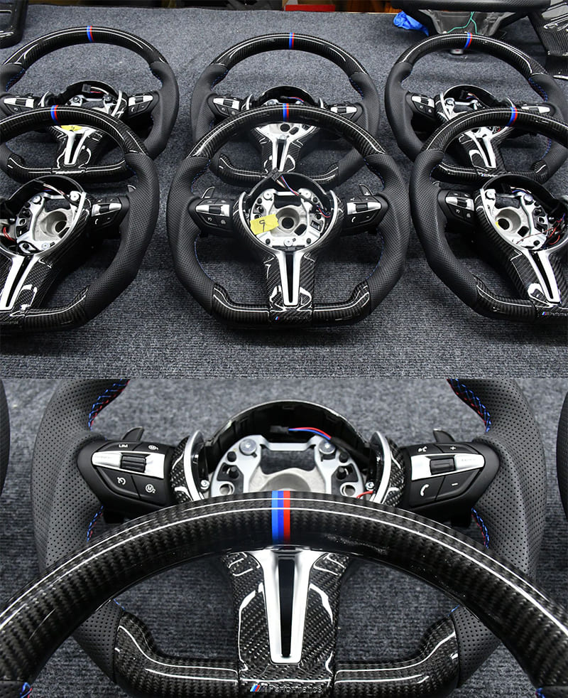 BMW F30 F32 F10 Carbon Fiber Steering Wheel with Airbag