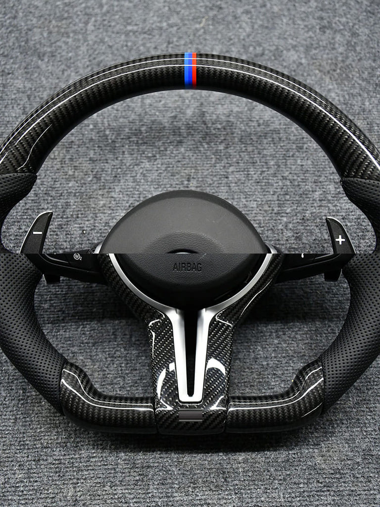 BMW F30 F32 F10 Carbon Fiber Steering Wheel with Airbag
