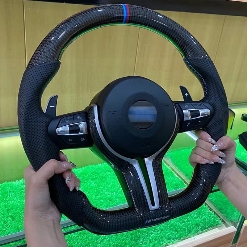 BMW F30 F32 F10 Carbon Fiber Steering Wheel with Airbag