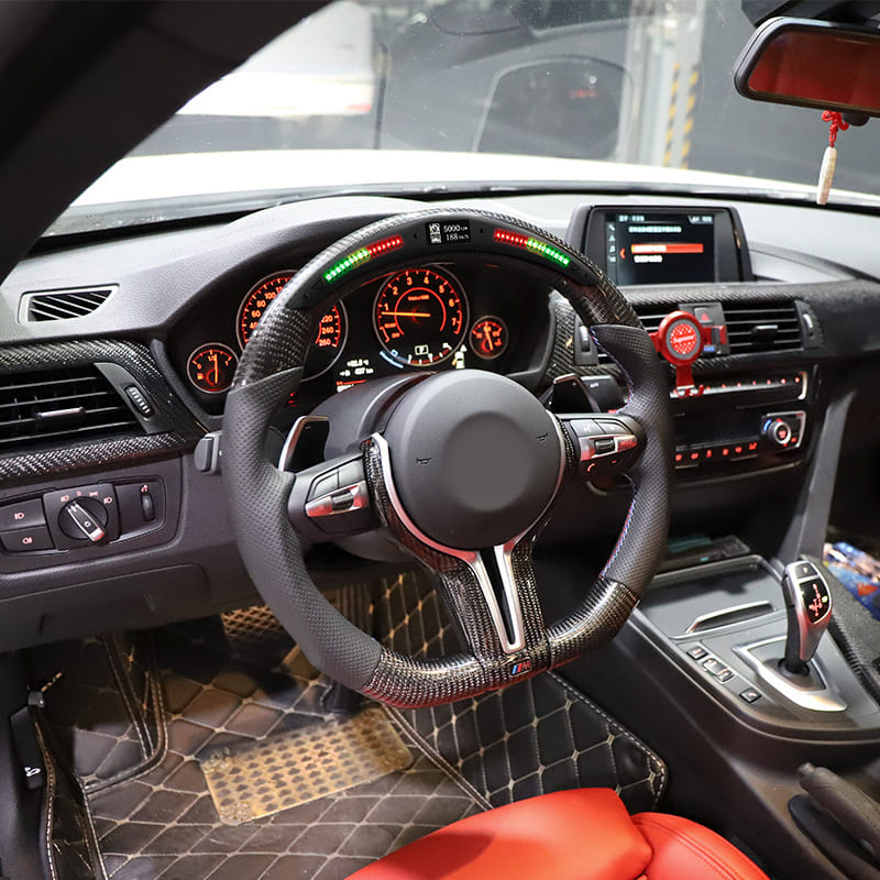 BMW F30 F32 F10 Carbon Fiber Steering Wheel with Airbag
