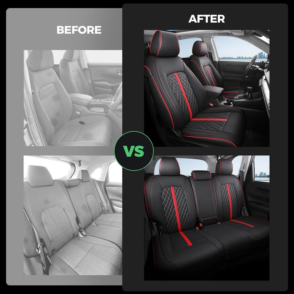 AmanCarport Custom Leather Car Seat Covers for Honda HR-V (2016-2026)