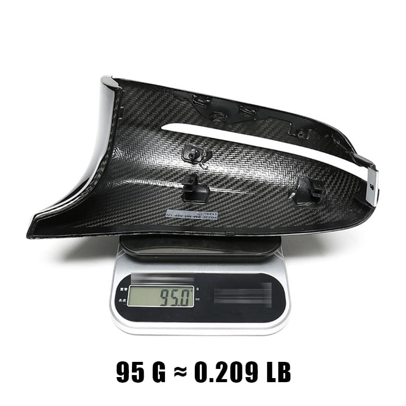 Dry Carbon Fiber Replacement Mirror Caps for BMW F90 F91 F92 M5 M8 2018–2023 OEM Fit
