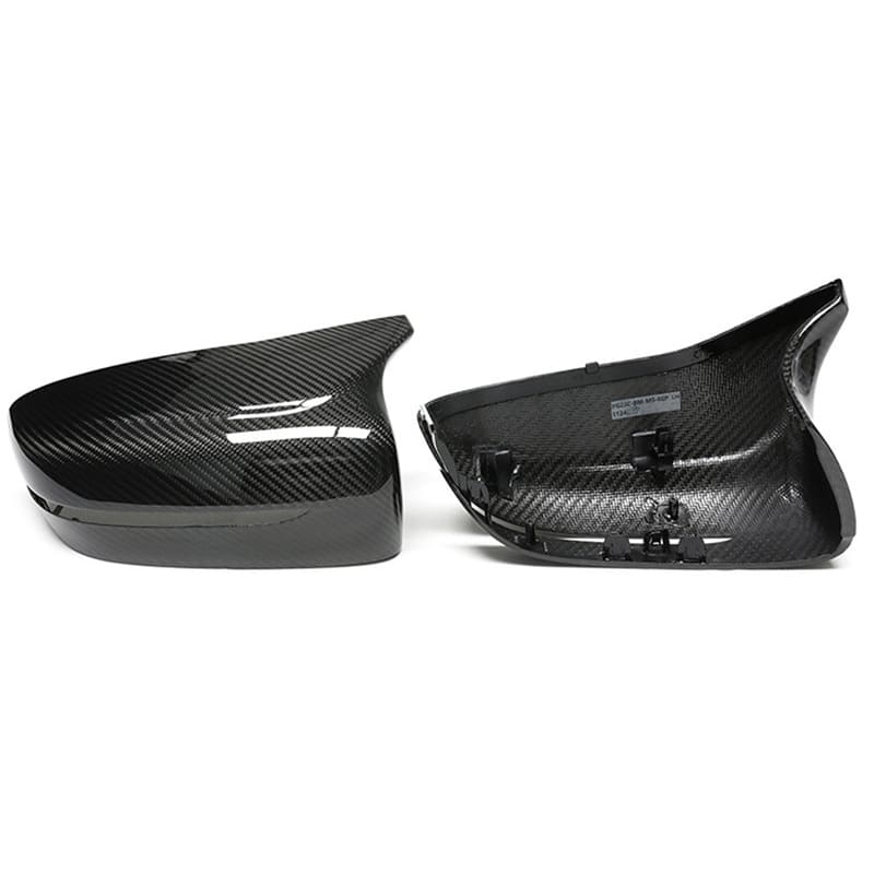 Dry Carbon Fiber Replacement Mirror Caps for BMW F90 F91 F92 M5 M8 2018–2023 OEM Fit