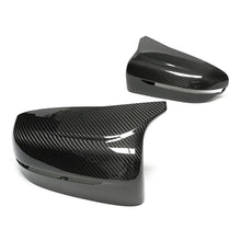 Load image into Gallery viewer, Dry Carbon Fiber Replacement Mirror Caps for BMW F90 F91 F92 M5 M8 2018–2023 OEM Fit