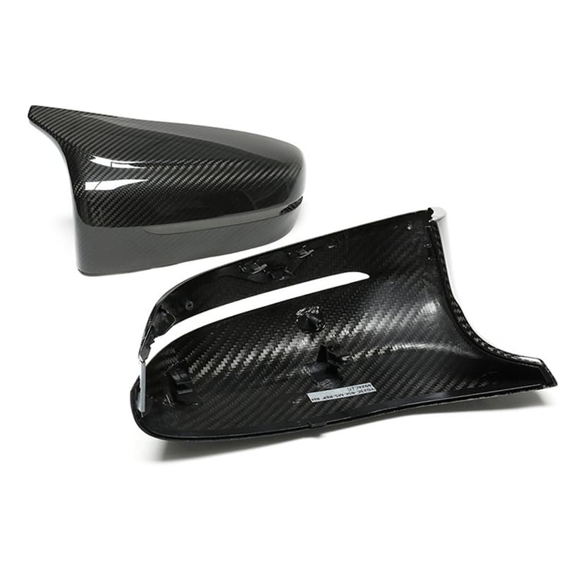 Dry Carbon Fiber Replacement Mirror Caps for BMW F90 F91 F92 M5 M8 2018–2023 OEM Fit