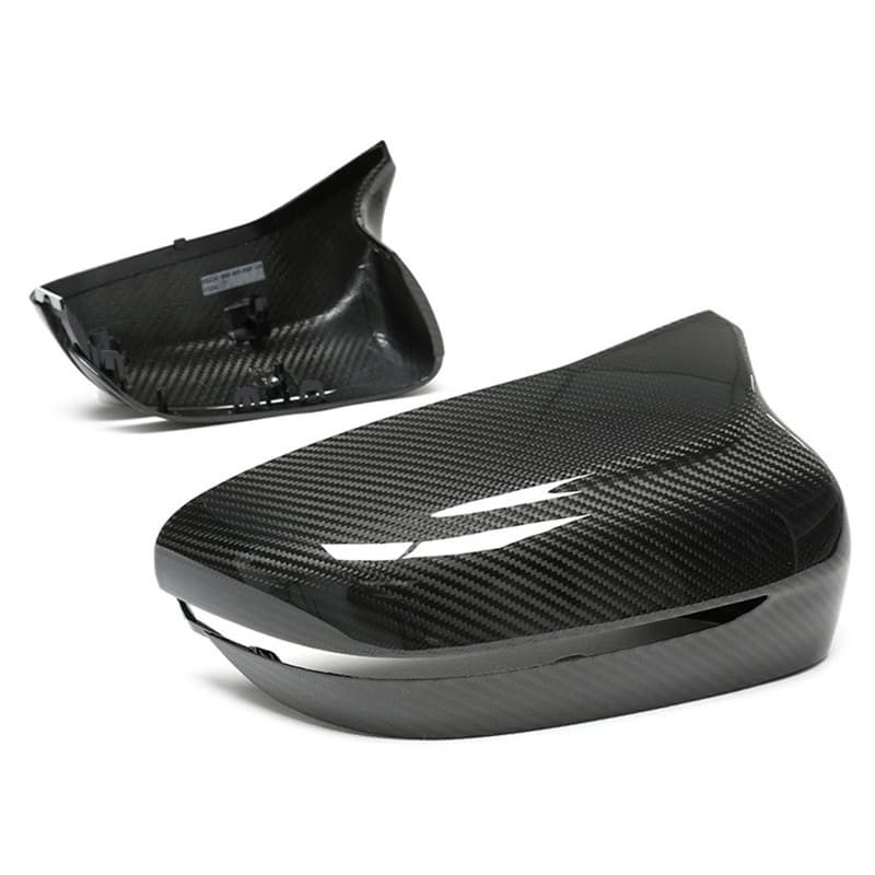 Dry Carbon Fiber Replacement Mirror Caps for BMW F90 F91 F92 M5 M8 2018–2023 OEM Fit