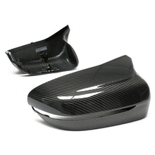 Load image into Gallery viewer, Dry Carbon Fiber Replacement Mirror Caps for BMW F90 F91 F92 M5 M8 2018–2023 OEM Fit