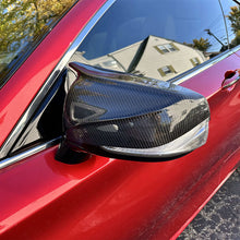 Load image into Gallery viewer, Infiniti Q50 Q50s Q60 Q70 QX30 Dry Carbon Fiber Mirror Caps