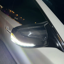 Load image into Gallery viewer, Infiniti Q50 Q50s Q60 Q70 QX30 Dry Carbon Fiber Mirror Caps