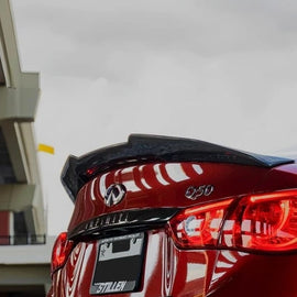 Infiniti Q50 Real Carbon Fiber Trunk Spoiler PSM Style