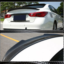 Load image into Gallery viewer, Infiniti Q50 Real Carbon Fiber Trunk Spoiler PSM Style
