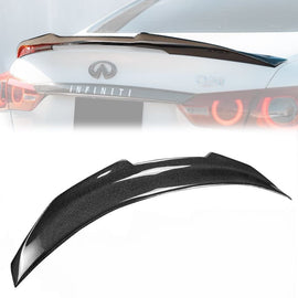 Infiniti Q50 Real Carbon Fiber Trunk Spoiler PSM Style