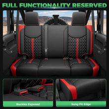 Load image into Gallery viewer, Jeep Wrangler JK JL Seat Covers 2007–2026 2 Door &amp; Unlimited Custom Fit Leather