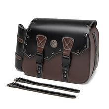 Load image into Gallery viewer, Motorcycle Saddlebags 26L Leather Side Bags with Cup Holder for Harley Softail Dyna Road King Cruiser