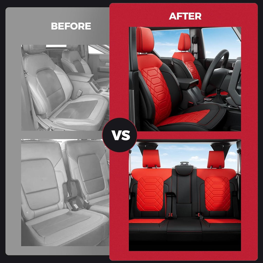 AmanCarport Custom Car Seat Covers for Ford Bronco 4 Door (2021-2025)