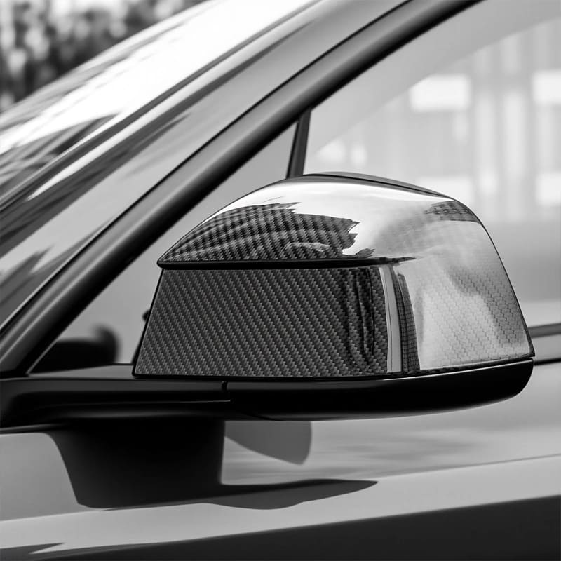 Tesla Model Y Juniper Dry Carbon Fiber Mirror Caps 2025+