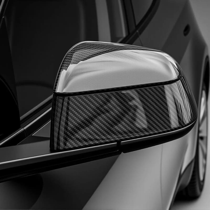 Tesla Model Y Juniper Dry Carbon Fiber Mirror Caps 2025+