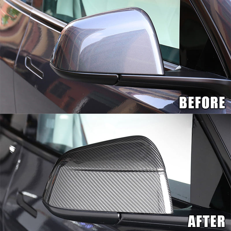 Tesla Model Y Juniper Dry Carbon Fiber Mirror Caps 2025+