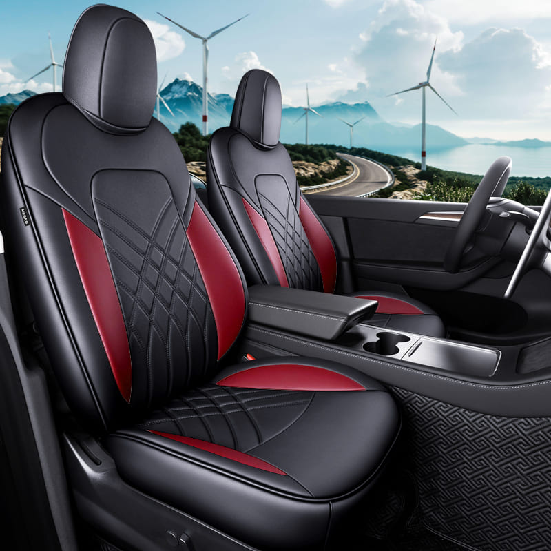 Custom Fit Tesla Model 3/Y Seat Covers - Full Coverage for Highland and Juniper (2016-2026)