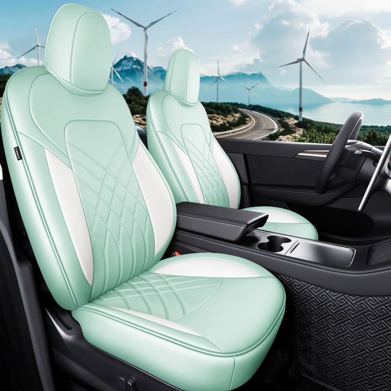 Custom Fit Tesla Model 3/Y Seat Covers - Full Coverage for Highland and Juniper (2016-2026)