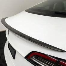 Load image into Gallery viewer, Dry Carbon Fiber Performance Style Trunk Spoiler for Tesla Model 3 Model Y