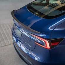 Load image into Gallery viewer, Dry Carbon Fiber Performance Style Trunk Spoiler for Tesla Model 3 Model Y