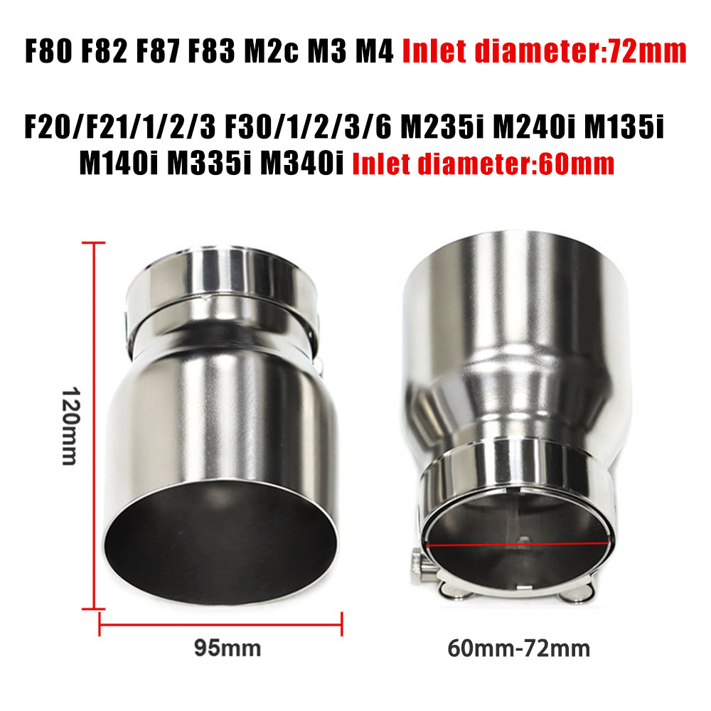 For BMW F8x/ M2C/ M3/ M4 F20/1/2/3 F30/1/2/3/6 M235i M240i M135i M140i M335i M340i Exhaust tips