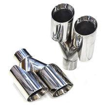 Load image into Gallery viewer, Dual Exhaust Tip Stainless Steel 10 Inch Universal Bolt-On Tailpipe