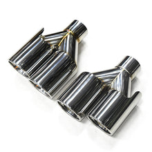 Load image into Gallery viewer, Dual Exhaust Tip Stainless Steel 10 Inch Universal Bolt-On Tailpipe