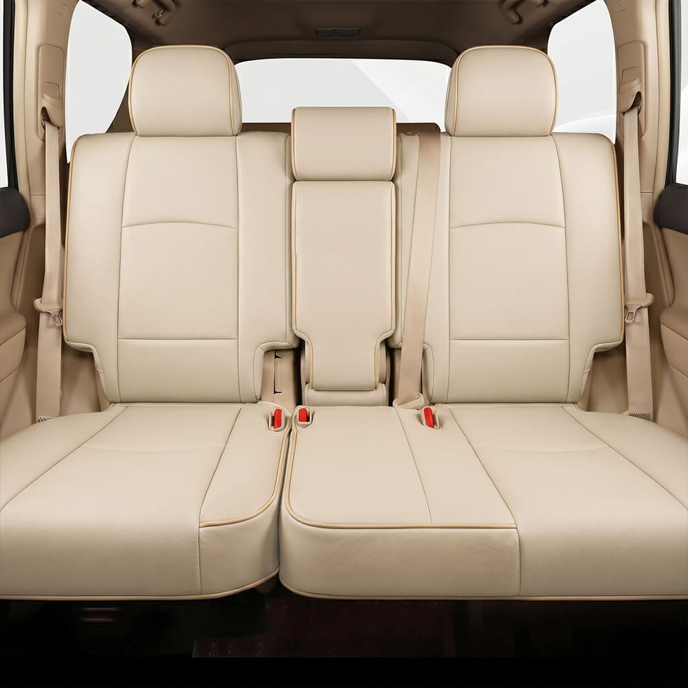 Amancarport Special Linen, Leather Car Seat Covers Full Set for Toyota 4Runner(2011-2024)