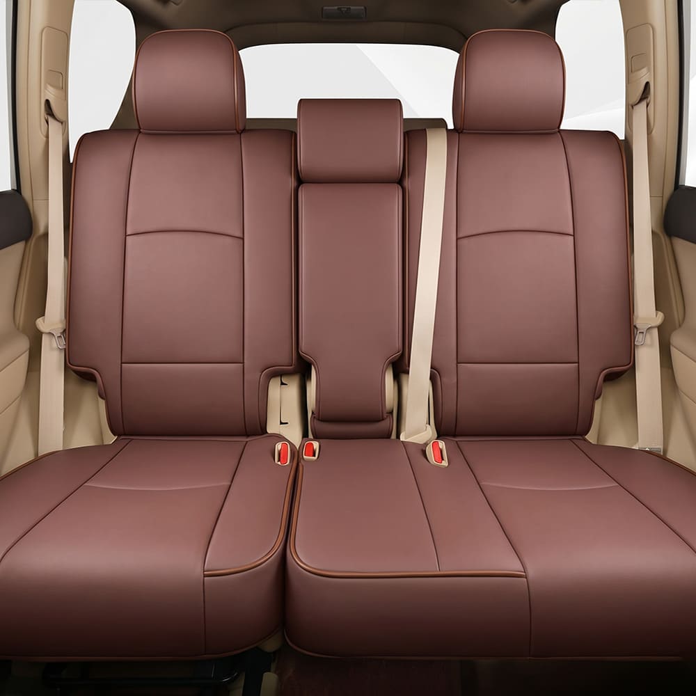 Amancarport Special Linen, Leather Car Seat Covers Full Set for Toyota 4Runner(2011-2024)