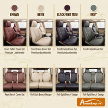 Load image into Gallery viewer, Amancarport Special Linen, Leather Car Seat Covers Full Set for Toyota 4Runner(2011-2024)