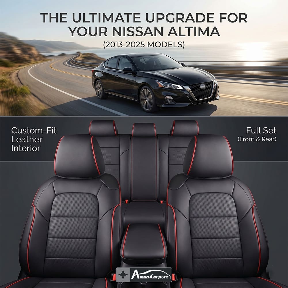 Nissan Altima 2013-2025 Custom Leather Car Seat Covers