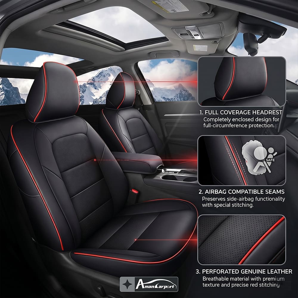 Nissan Altima 2013-2025 Custom Leather Car Seat Covers