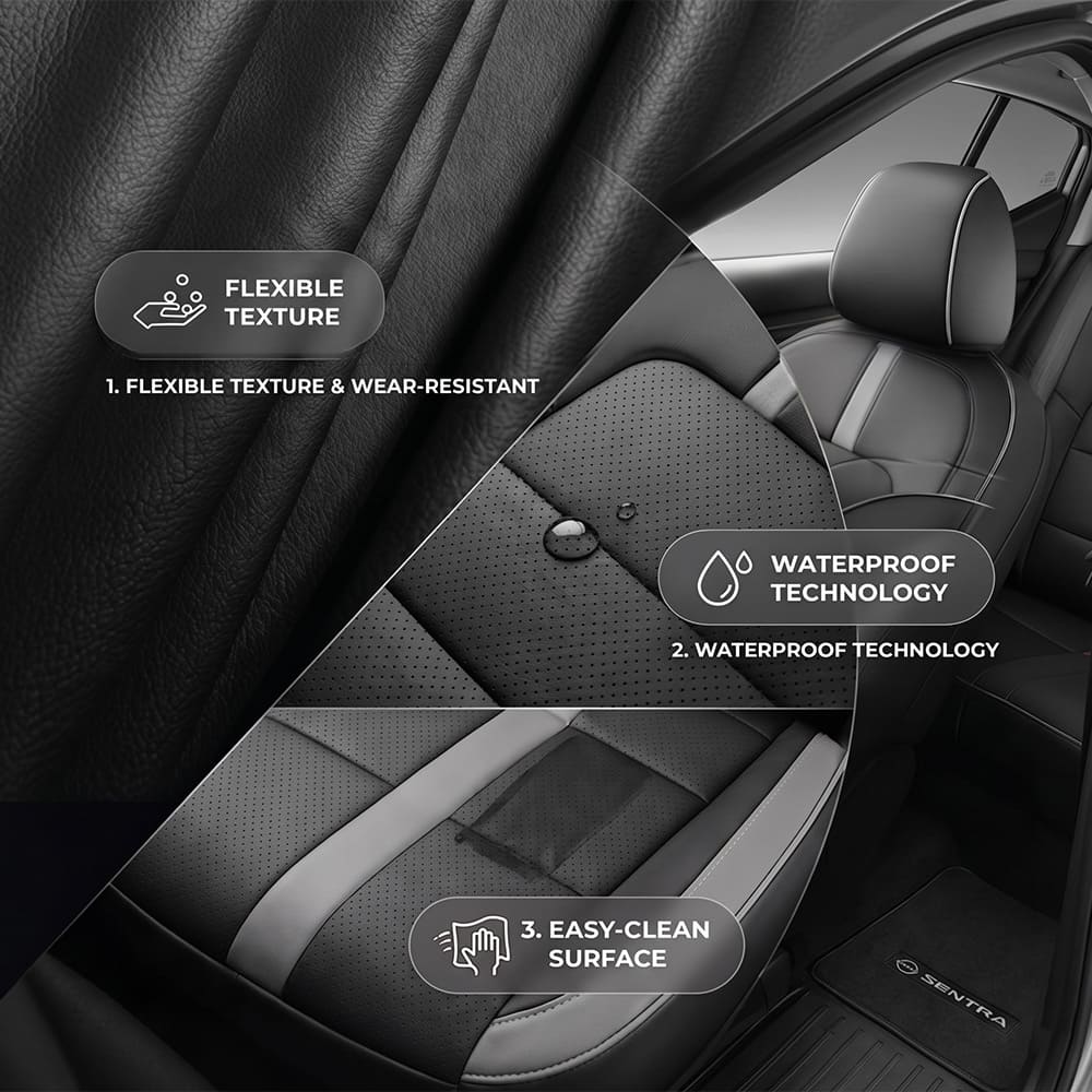 Nissan Sentra 2014-2025 Custom Fit Leather Seat Covers