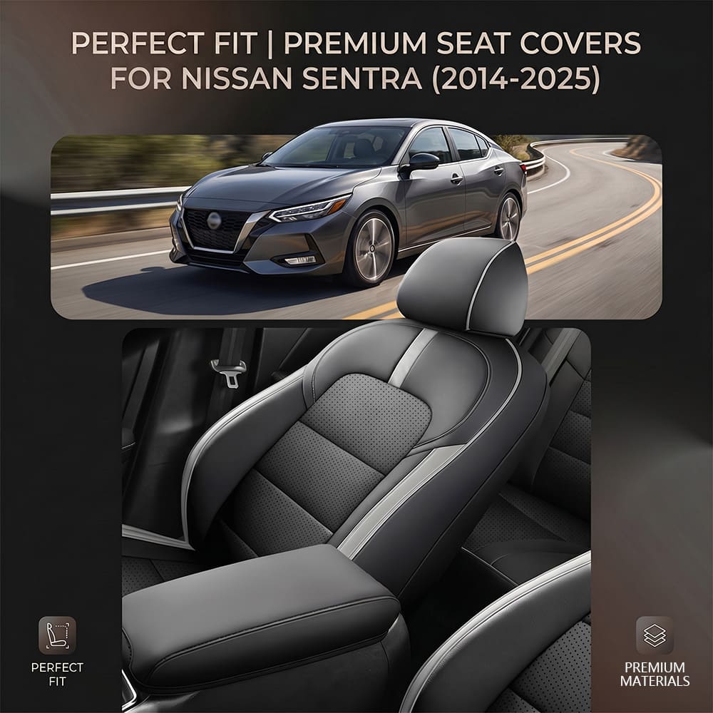 Nissan Sentra 2014-2025 Custom Fit Leather Seat Covers