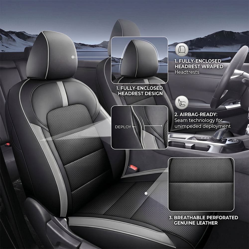 Nissan Sentra 2014-2025 Custom Fit Leather Seat Covers