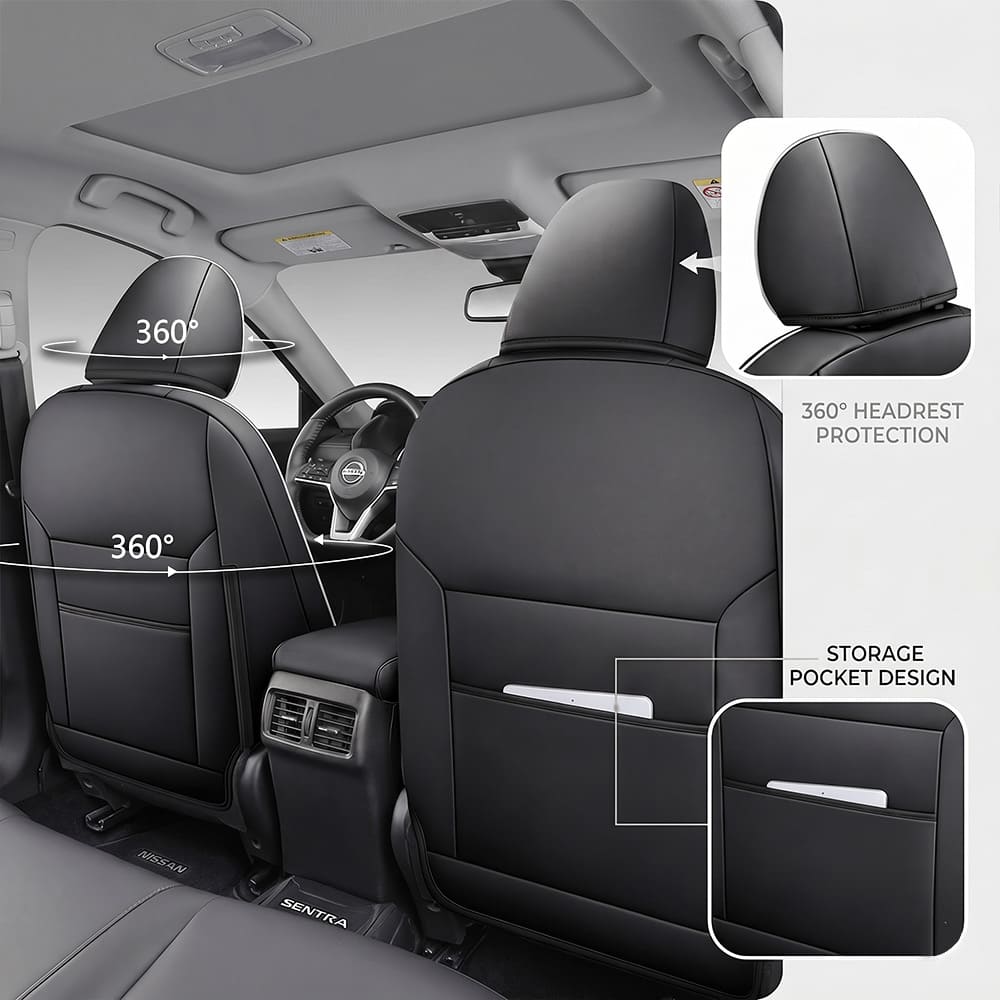 Nissan Sentra 2014-2025 Custom Fit Leather Seat Covers