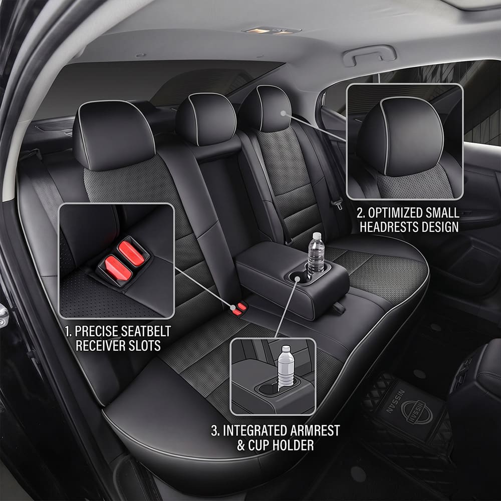 Nissan Sentra 2014-2025 Custom Fit Leather Seat Covers