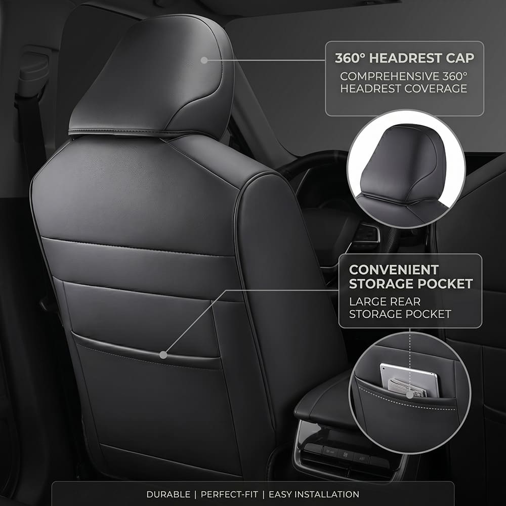 Toyota Highlander 2014-2026 Custom Fit Leather Seat Covers