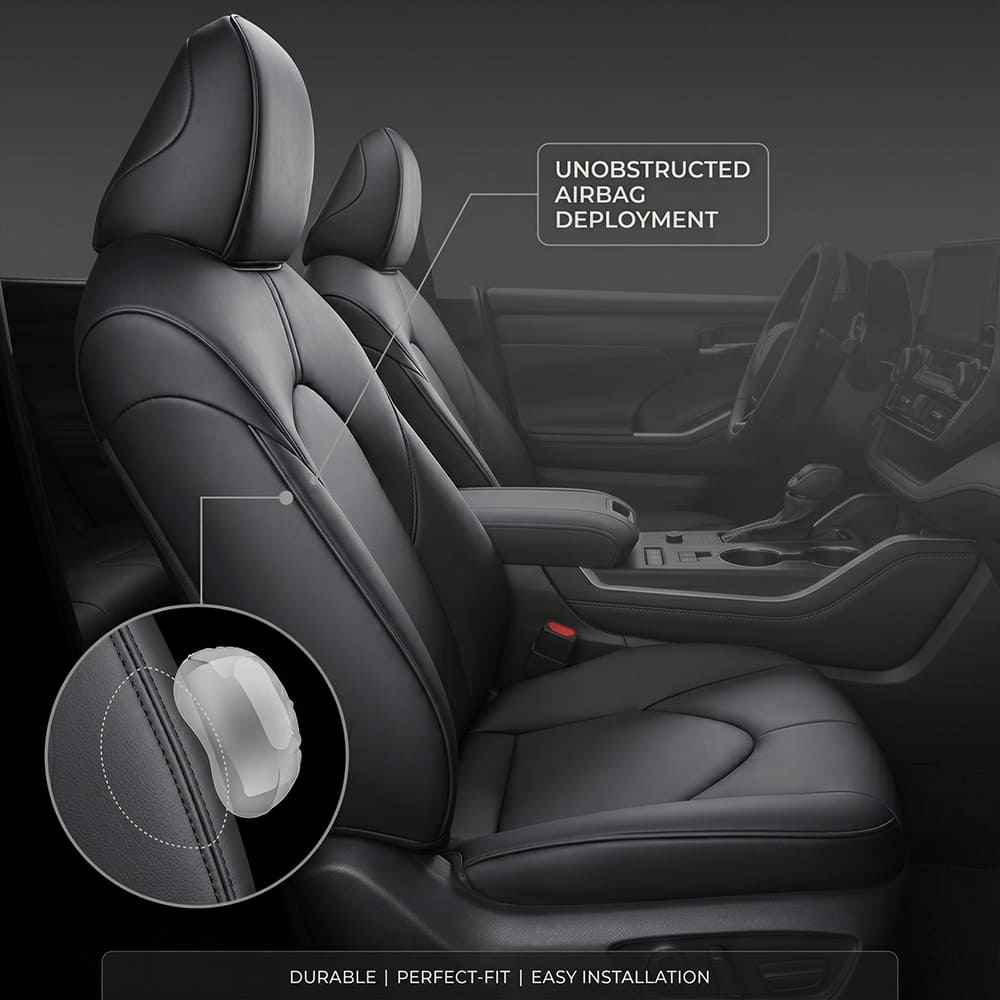 Toyota Highlander 2014-2026 Custom Fit Leather Seat Covers