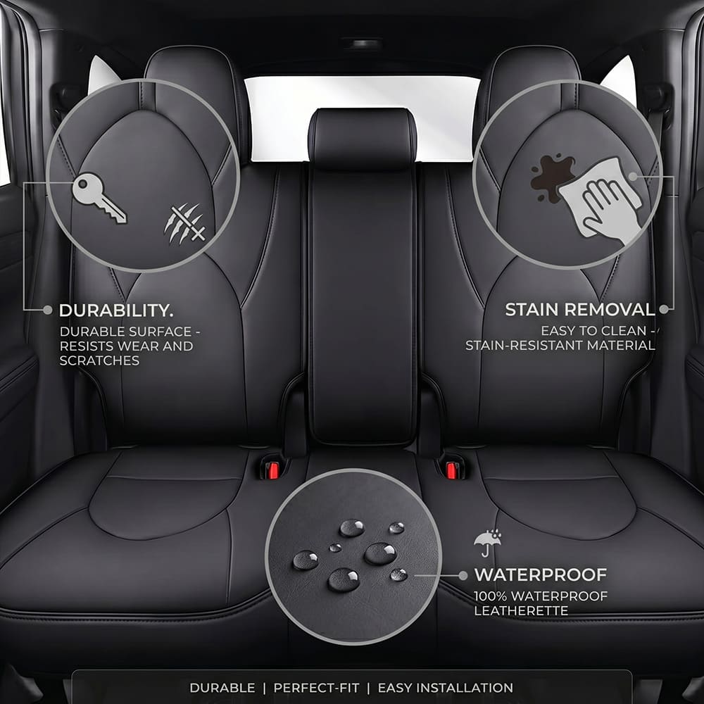 Toyota Highlander 2014-2026 Custom Fit Leather Seat Covers