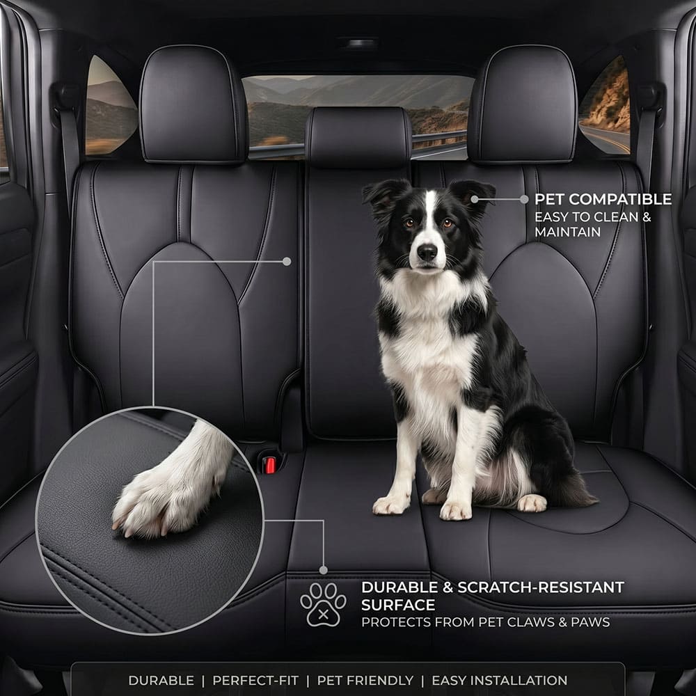 Toyota Highlander 2014-2026 Custom Fit Leather Seat Covers