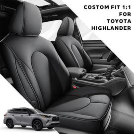 Toyota Highlander 2014-2026 Custom Fit Leather Seat Covers