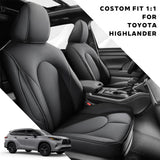 Toyota Highlander 2014-2026 Custom Fit Leather Seat Covers