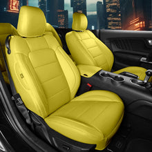 Load image into Gallery viewer, Custom Leather Seat Covers for Ford Mustang Coupe (2015–2025) – Full Set, Sporty Fit