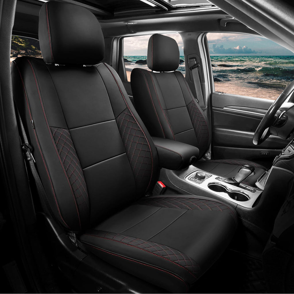 Jeep Grand Cherokee (2011–2021) Luxury Leather Seat Covers – Custom Fit Waterproof Full Set